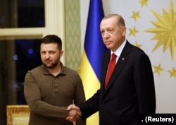 Erdogan meets welcomes Ukrainian President Volodymyr Zelenskiy in Istanbul on July 7, ahead of the Vilnius NATO summit.