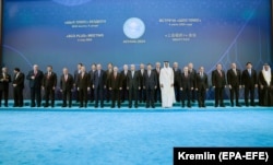 Shanghai Cooperation Organization members, observer states, and dialogue partners on July 4 in Astana, Kazakhstan.