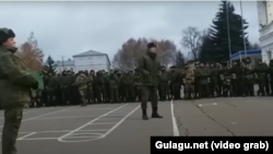 In a video statement recorded on November 2 by the men in the military training center in the city of Ulyanovsk, they say they "will fight for justice" until their overdue salaries are fully paid.