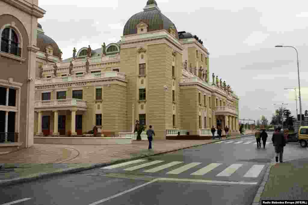 The newly constructed replica of the old theater