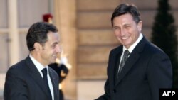 Prime Minister Borut Pahor (right) and Slovenia risk being seen as an just another obstacle to Euro-Atlantic integration.