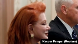 U.S. Ambassador to Poland Georgette Mosbacher said that Germany and the Soviet Union "colluded to start WWII." (file photo)