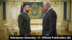 Ukrainian President Volodymyr Zelenskyy meets U.S. Special Envoy for Ukraine and Russia Keith Kellogg