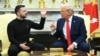 Ukrainian President Volodymyr Zelenskyy and US President Donald Trump during a meeting at the White House on February 28. 