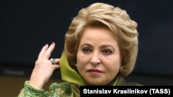 The speaker of the Russian parliament’s upper chamber, Valentina Matviyenko, said the measure was adopted after lawmakers considered criticism from the presidential human rights council that it be sent back for revision.