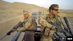 A German Bundeswehr patrol in Konduz Province. Many NATO members have been reluctant to commit their troops to active combat in Afghanistan.