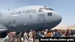 Chaotic Scenes At Kabul Airport As Afghans Flee The Taliban