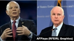 Senators Ben Cardin (left) and John McCain (composite photo)