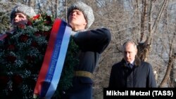 Russian President Vladimir Putin attends a ceremony in Volgograd, formerly known as Stalingrad, as it marks the 75th anniversary of one of the bloodiest battles in World War II on February 2.